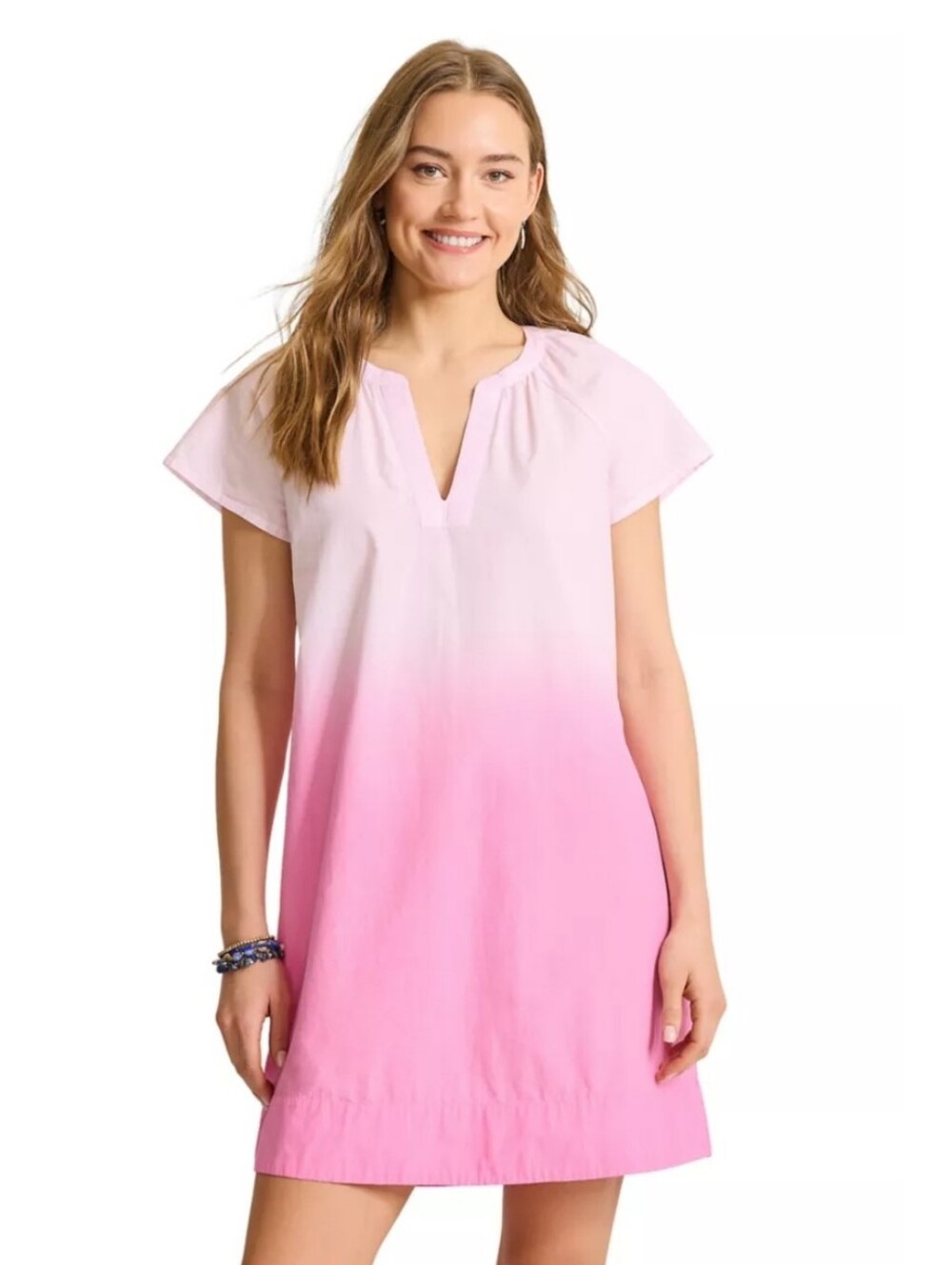 NWT Tommy Bahama Sunray Ombre Pink Short Sleeve Dress Size XL Resortwear Travel - Picture 11 of 12